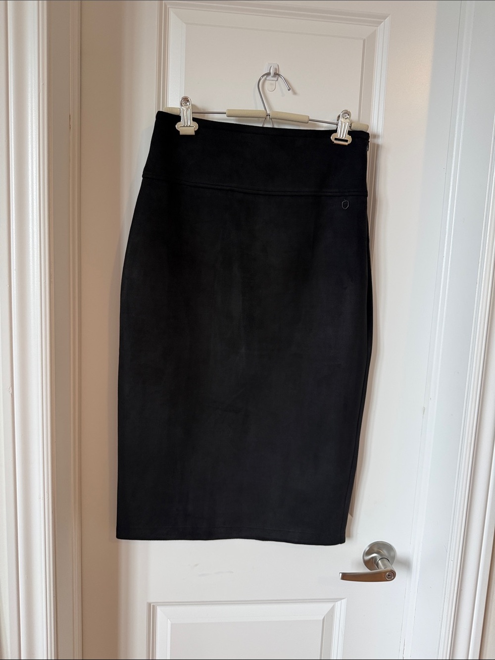 RUDSAK Black Suede Pencil Skirt
